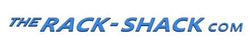 THE RACK-SHACK COM printed in blue italics with a black background
